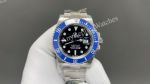 Clean Factory Rolex Submariner 41mm 3235 Movement Black Face Blue Bezel Watch